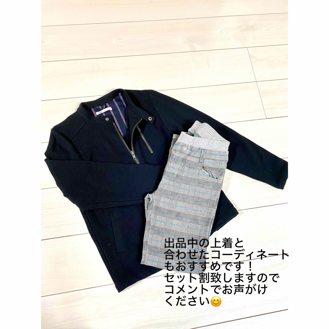 ikka(イッカ)のikka キッズ ストレッチパンツ チェック 150 キッズ/ベビー/マタニティのキッズ服男の子用(90cm~)(パンツ/スパッツ)の商品写真