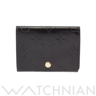 LOUIS VUITTON - 中古 ルイ ヴィトン LOUIS VUITTON M91409 CA4019 ユニセックス カードケース  モノグラムヴェルニ アマラント ヴェルニ