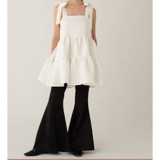 ハニーミーハニー(Honey mi Honey)のjacquard ribbon tiered tunic one-piece(ミニワンピース)