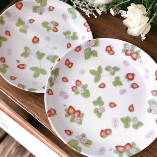いちごの食器20cm 2点セット(食器)