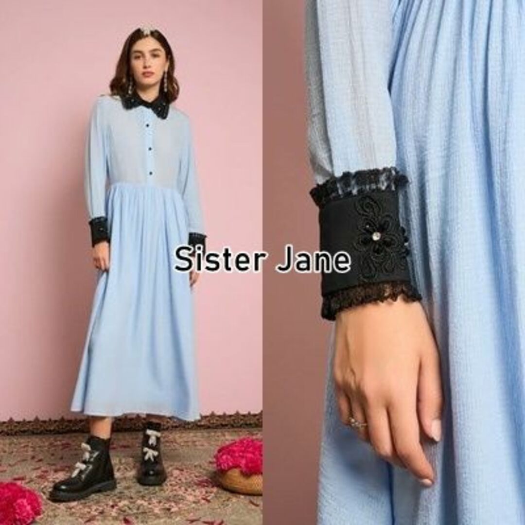 sister jane(シスタージェーン)のSister Jane フラワーデザイン ミディアムワンピース レディースのワンピース(ひざ丈ワンピース)の商品写真