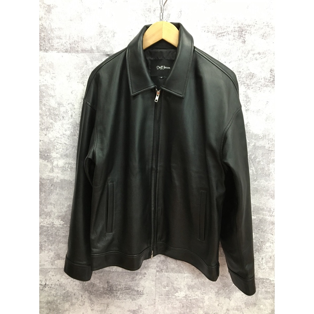 DOFF JASON OVERFIT LAMBSKIN SINGLE JACKET ドフ ジェーソン ラムレザー ジャケット【3633-004】 メンズのジャケット/アウター(ライダースジャケット)の商品写真