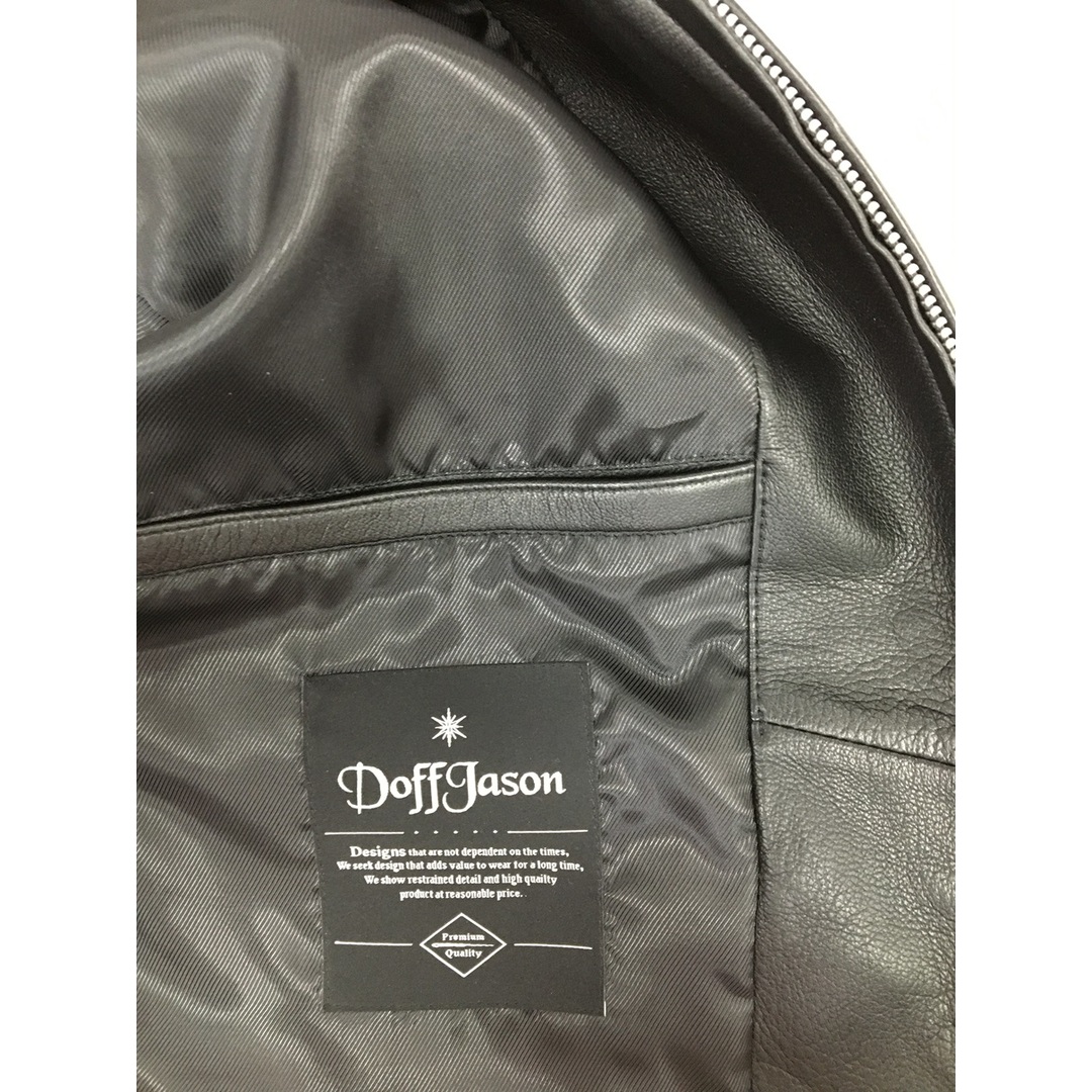 DOFF JASON OVERFIT LAMBSKIN SINGLE JACKET ドフ ジェーソン ラムレザー ジャケット【3633-004】 メンズのジャケット/アウター(ライダースジャケット)の商品写真