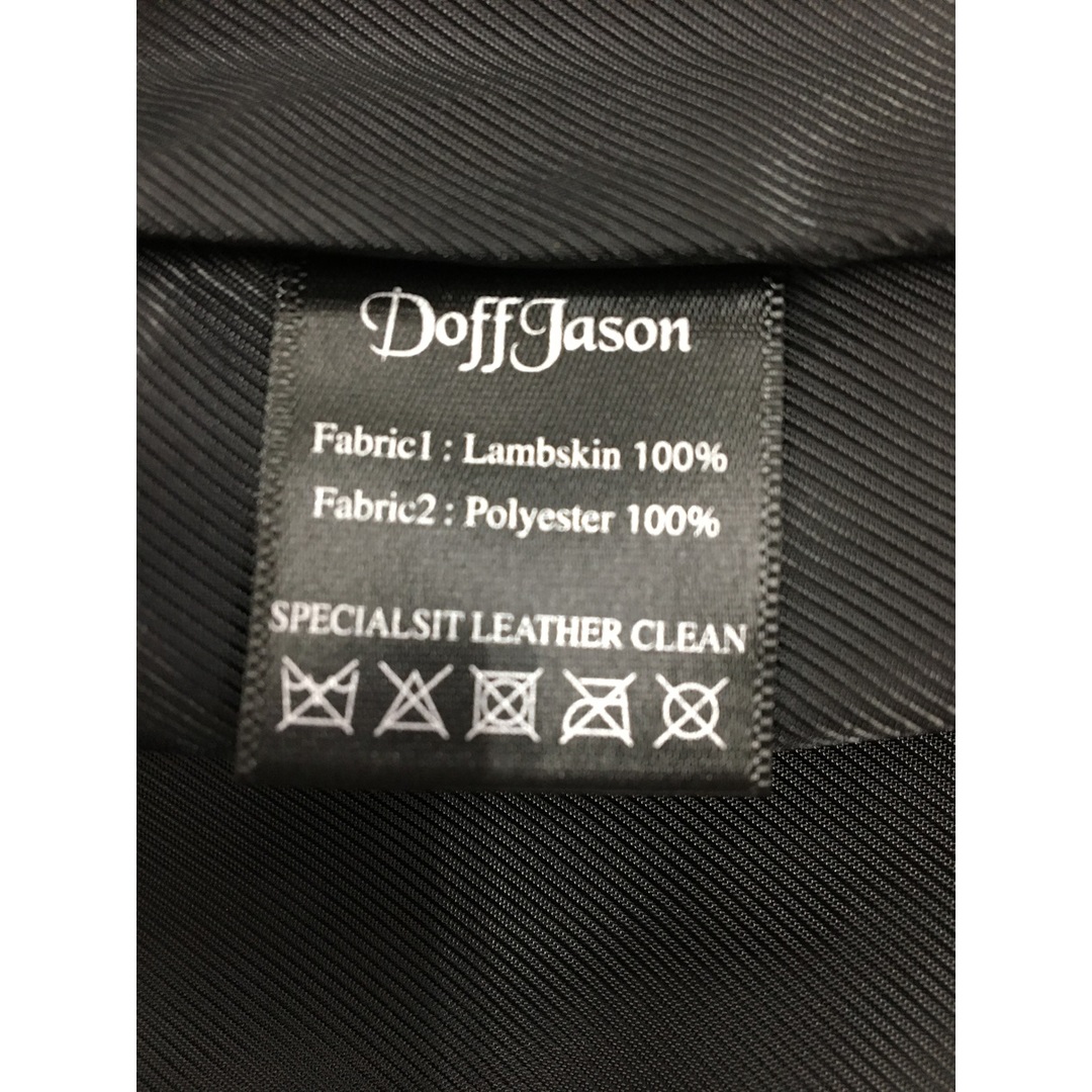 DOFF JASON OVERFIT LAMBSKIN SINGLE JACKET ドフ ジェーソン ラムレザー ジャケット【3633-004】 メンズのジャケット/アウター(ライダースジャケット)の商品写真