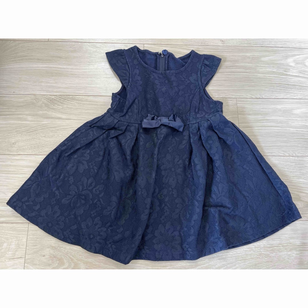 anyFAM(エニィファム)のanyFAM ワンピース　100 セレモニー　ネイビー キッズ/ベビー/マタニティのキッズ服女の子用(90cm~)(ドレス/フォーマル)の商品写真