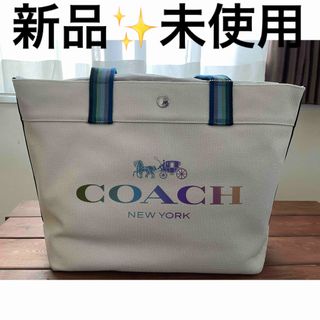 COACH - 《美品》 コーチ シグネチャー ドローストリング キャリー