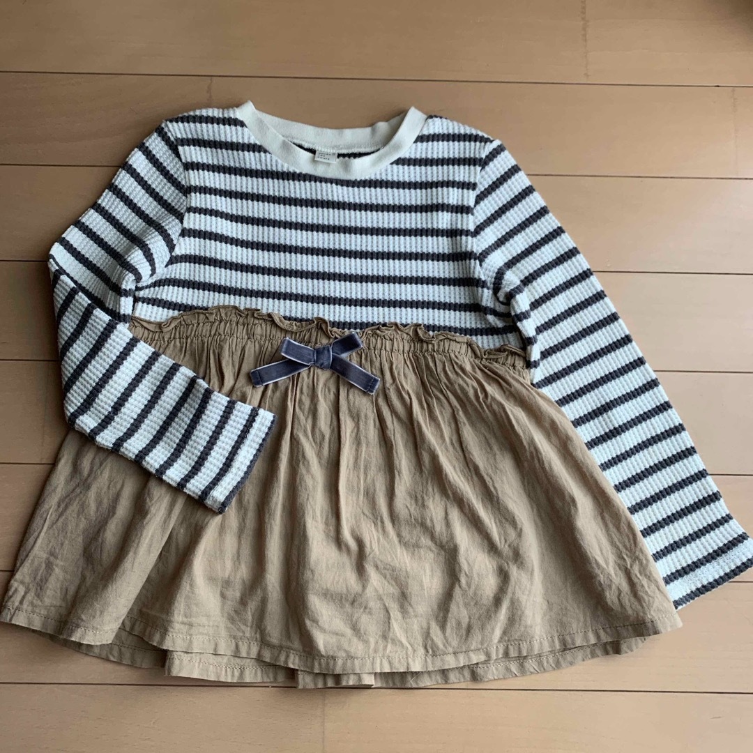 apres les cours(アプレレクール)のアプレレクール　長袖カットソー　110cm キッズ/ベビー/マタニティのキッズ服女の子用(90cm~)(Tシャツ/カットソー)の商品写真