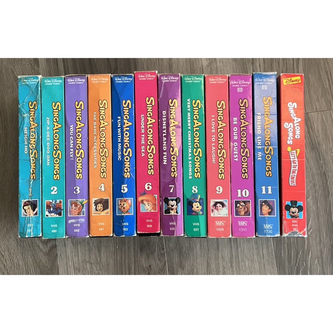 sing along songs vhs 12本セット エンタメ/ホビーのDVD/ブルーレイ(キッズ/ファミリー)の商品写真