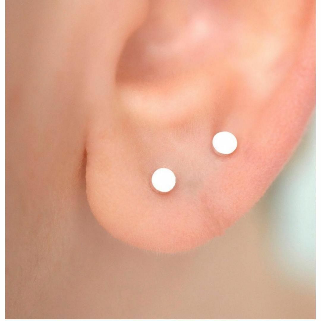 アレルギー対応 ステンレス製 丸ピアス〇 メンズのアクセサリー(ピアス(両耳用))の商品写真