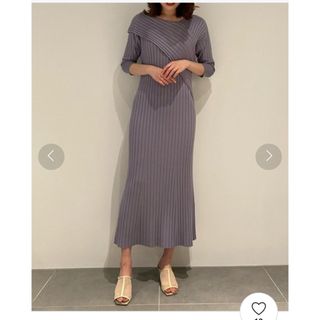 スナイデル(SNIDEL)の⭐︎超美品　SNIDEL リブニットワンピース(ロングワンピース/マキシワンピース)