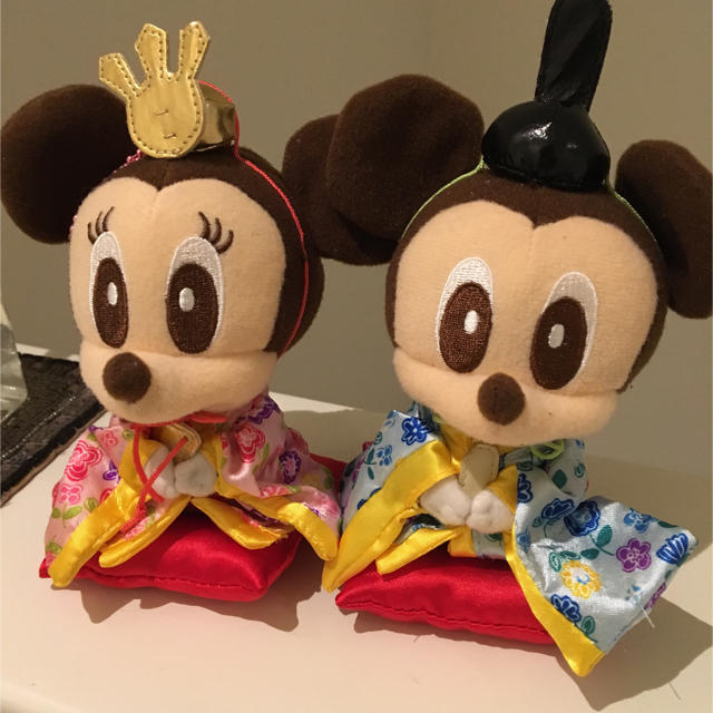 Disney(ディズニー)の送料込♡お雛様ミッキー&ミニー エンタメ/ホビーのおもちゃ/ぬいぐるみ(キャラクターグッズ)の商品写真