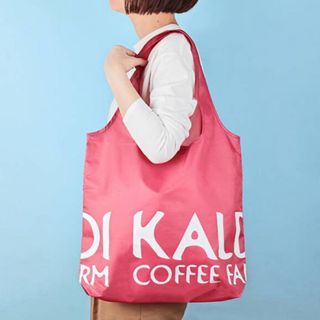 カルディ(KALDI)のオンラインストア限定 カルディ エコバッグ　スモーキーピンク(エコバッグ)