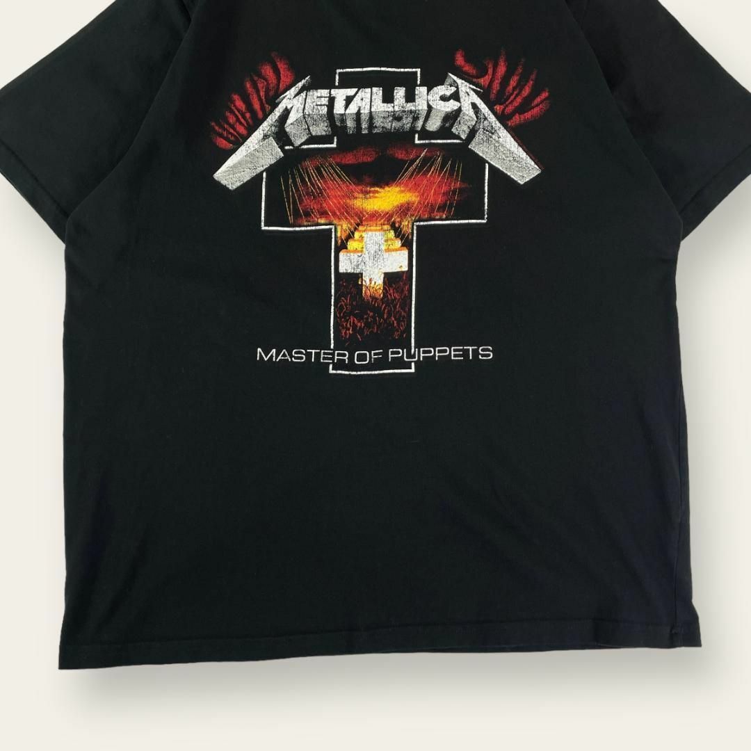 MUSIC TEE(ミュージックティー)の人気バンド メタリカ オフィシャル マスターオブパペッツ 黒 ブラック Tシャツ メンズのトップス(Tシャツ/カットソー(半袖/袖なし))の商品写真
