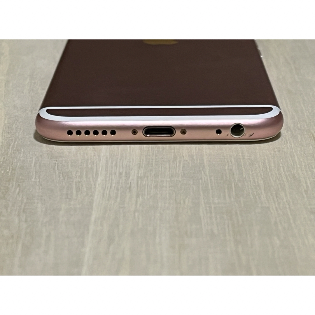 iPhone(アイフォーン)のバッテリー100% Apple IPhone6s 32GB ローズゴールド スマホ/家電/カメラのスマートフォン/携帯電話(スマートフォン本体)の商品写真