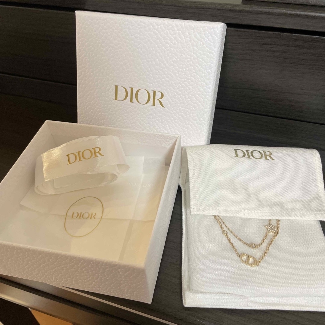 Dior(ディオール)のDIOR Petit CD ダブル ネックレス　 レディースのアクセサリー(ネックレス)の商品写真