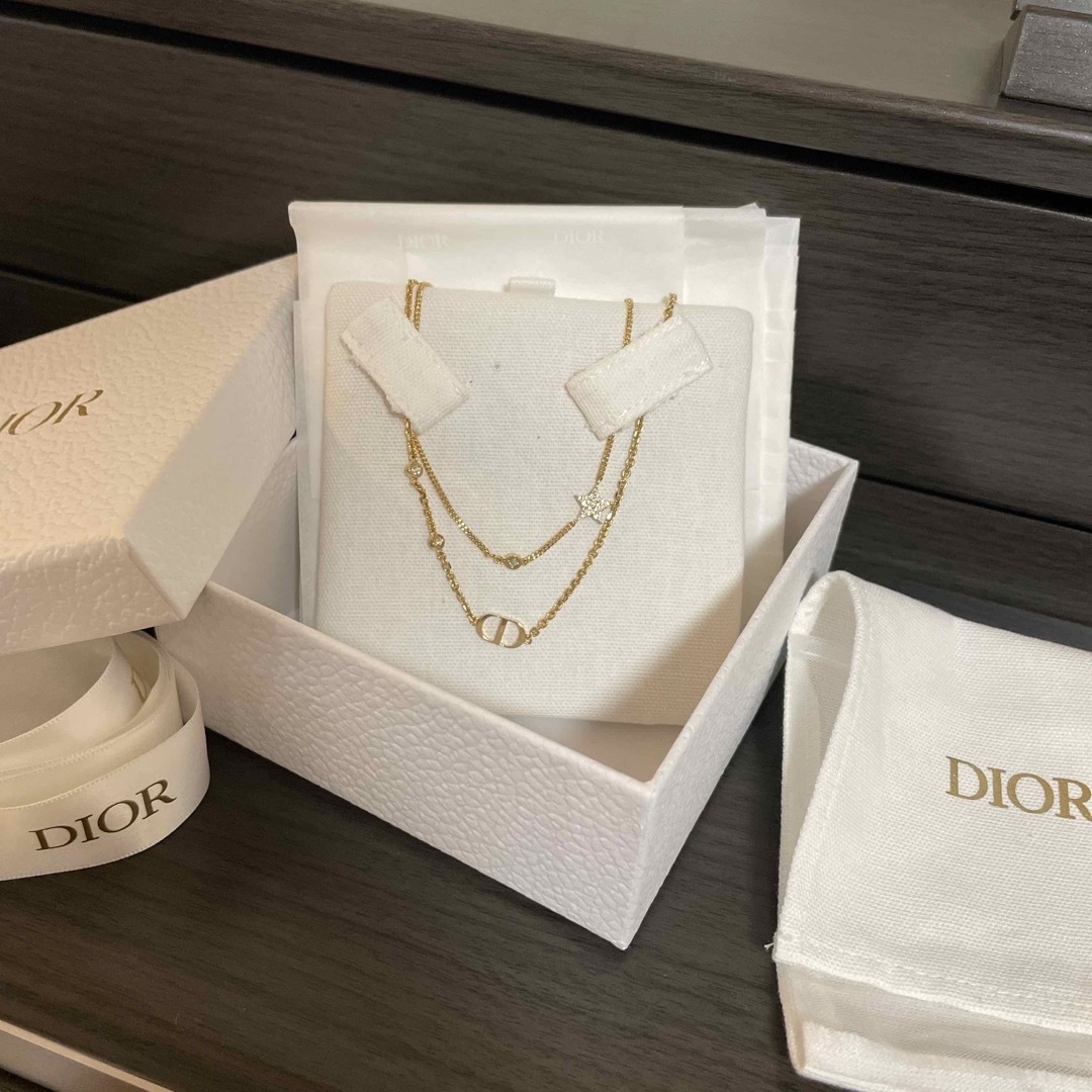 Dior(ディオール)のDIOR Petit CD ダブル ネックレス　 レディースのアクセサリー(ネックレス)の商品写真