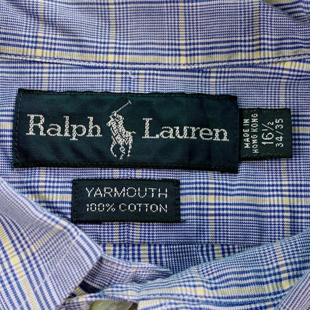 Ralph Lauren(ラルフローレン)のRalph Lauren　ヤーマス　長袖シャツ　BDシャツ　古着　ブルー系　XL メンズのトップス(Tシャツ/カットソー(七分/長袖))の商品写真