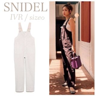 SNIDEL - 新品 オーバーオール SNIDEL 紗栄子 サロペット 白 デニム