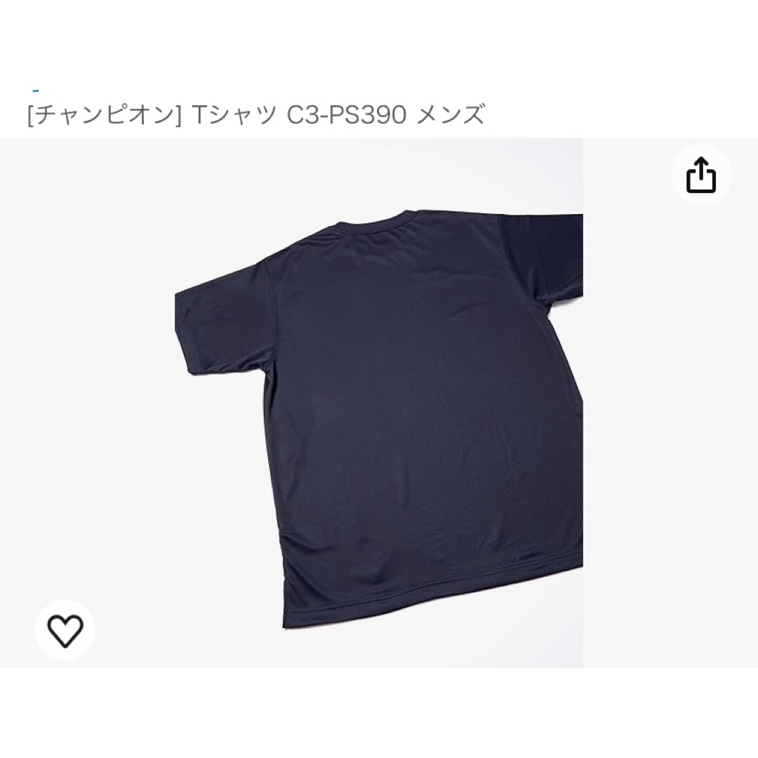 チャンピオン T－SHIRTS 品番：C3PS390 カラー：ネイビー 370  スポーツ/アウトドアのトレーニング/エクササイズ(その他)の商品写真