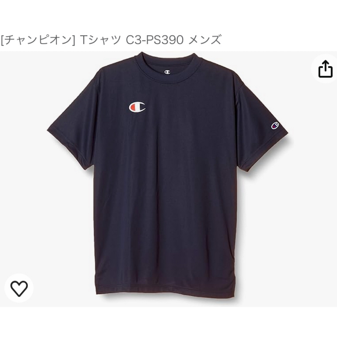 チャンピオン T－SHIRTS 品番：C3PS390 カラー：ネイビー 370  スポーツ/アウトドアのトレーニング/エクササイズ(その他)の商品写真