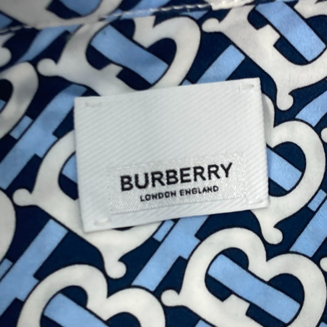 BURBERRY(バーバリー)のバーバリー BURBERRY TB シャツワンピース ロゴ 8048813 長袖 アパレル  トップス ワンピース コットン ブルー レディースのワンピース(その他)の商品写真