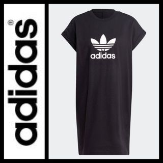 アディダス(adidas)の新品 アディダス クラッシックス トレフォイル Ｔシャツ ワンピース Sサイズ(ミニワンピース)