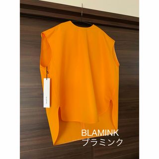 ブラミンク(BLAMINK)の新品試着のみ　BLAMINKブラミンク　定番ふんわりタックブラウス(シャツ/ブラウス(半袖/袖なし))