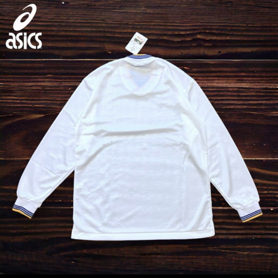 asics(アシックス)のレア　90s asics 長袖サッカーゲームシャツ　新品未使用タグ付き スポーツ/アウトドアのサッカー/フットサル(ウェア)の商品写真