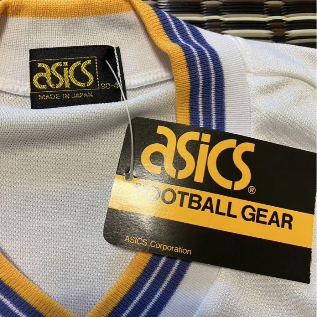 asics(アシックス)のレア　90s asics 長袖サッカーゲームシャツ　新品未使用タグ付き スポーツ/アウトドアのサッカー/フットサル(ウェア)の商品写真