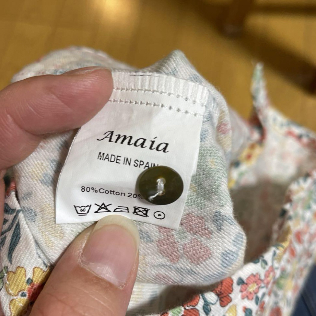 こども ビームス(コドモビームス)のamaia リバティブラウス　1y キッズ/ベビー/マタニティのベビー服(~85cm)(シャツ/カットソー)の商品写真