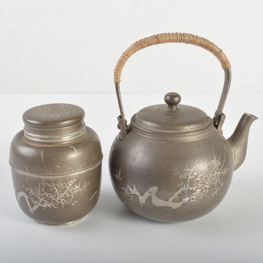 古錫 四君子文 継山造 急須 三越製 茶心壷 茶壷 合計 古錫 四君子文 継山造 急須 三越製 茶心壷 茶壷 合計