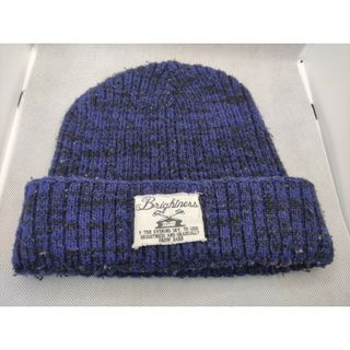 【中古品】ニット帽 ネイビー(ニット帽/ビーニー)