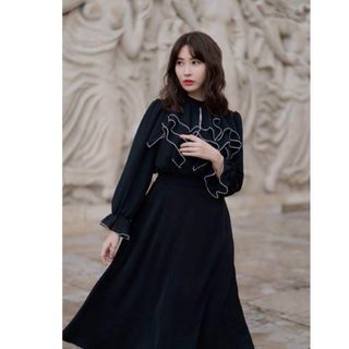 ハーリップトゥ(Her lip to)のHerlipto    Modern Classic Ruffled Dress(ロングワンピース/マキシワンピース)