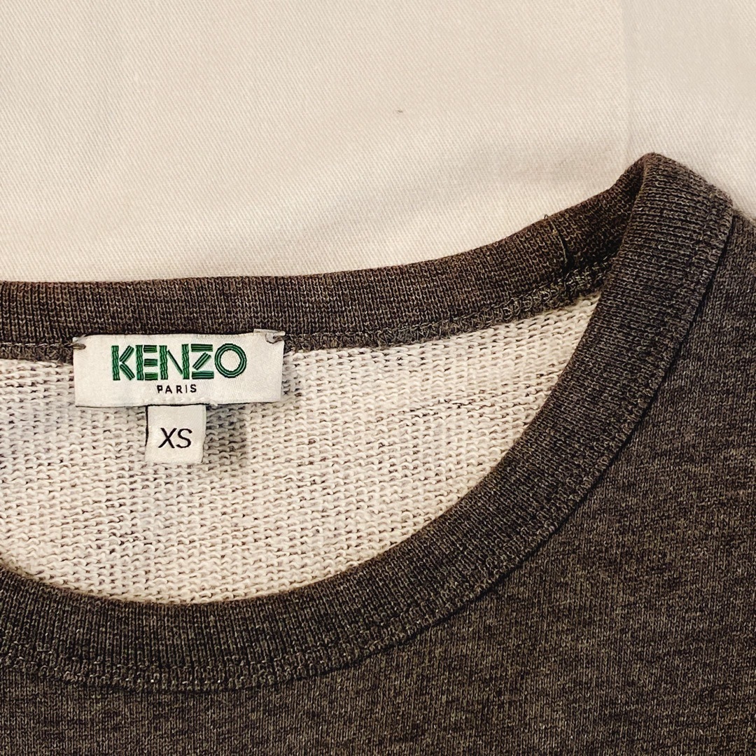 KENZO(ケンゾー)のKENZO  ラインストーンタイガー虎スウェット グレースエット XS レディースのトップス(トレーナー/スウェット)の商品写真