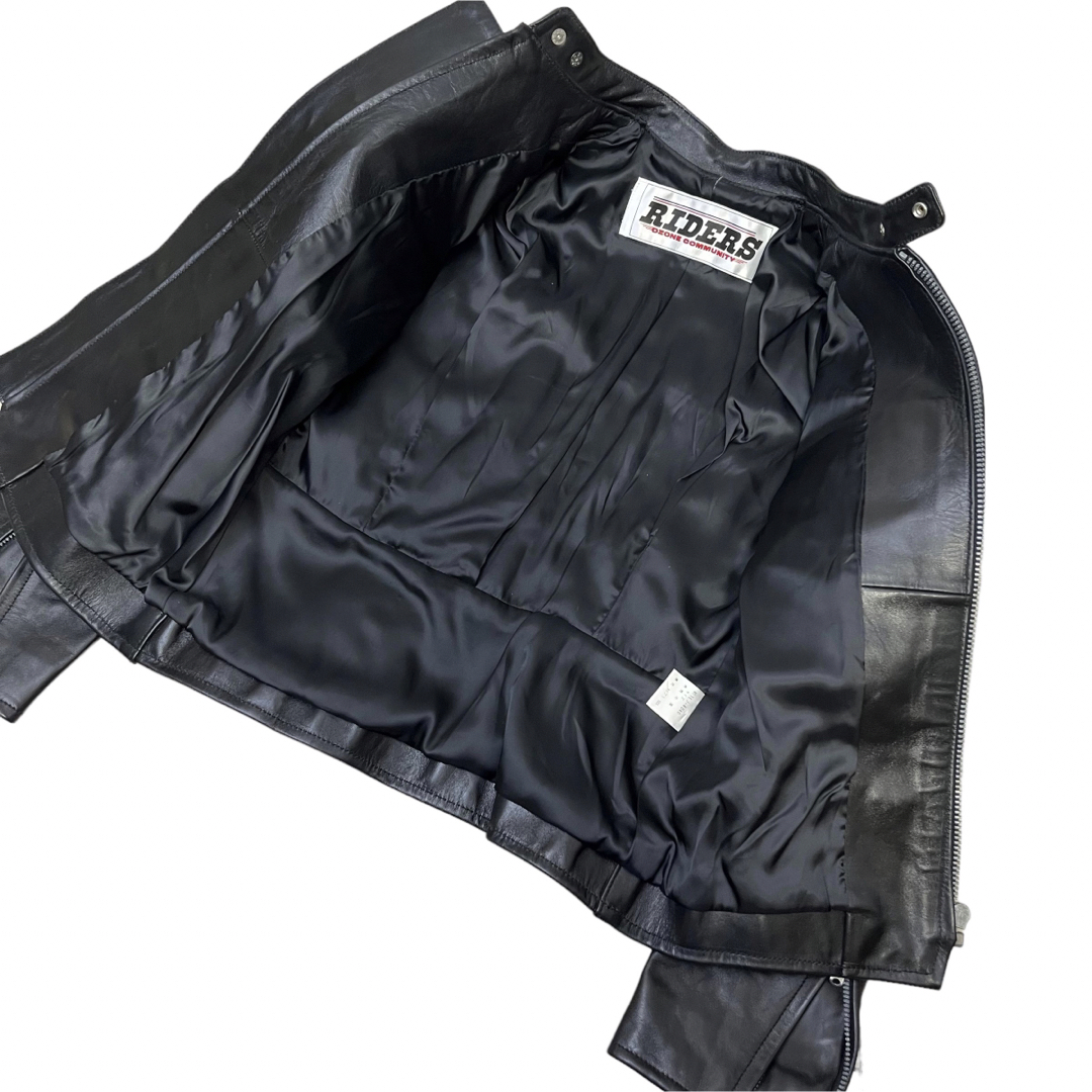 HYSTERIC GLAMOUR(ヒステリックグラマー)の希少　ヴィンテージ　ライダースオゾン　シングル　ライダースジャケット　牛革 レディースのジャケット/アウター(ライダースジャケット)の商品写真