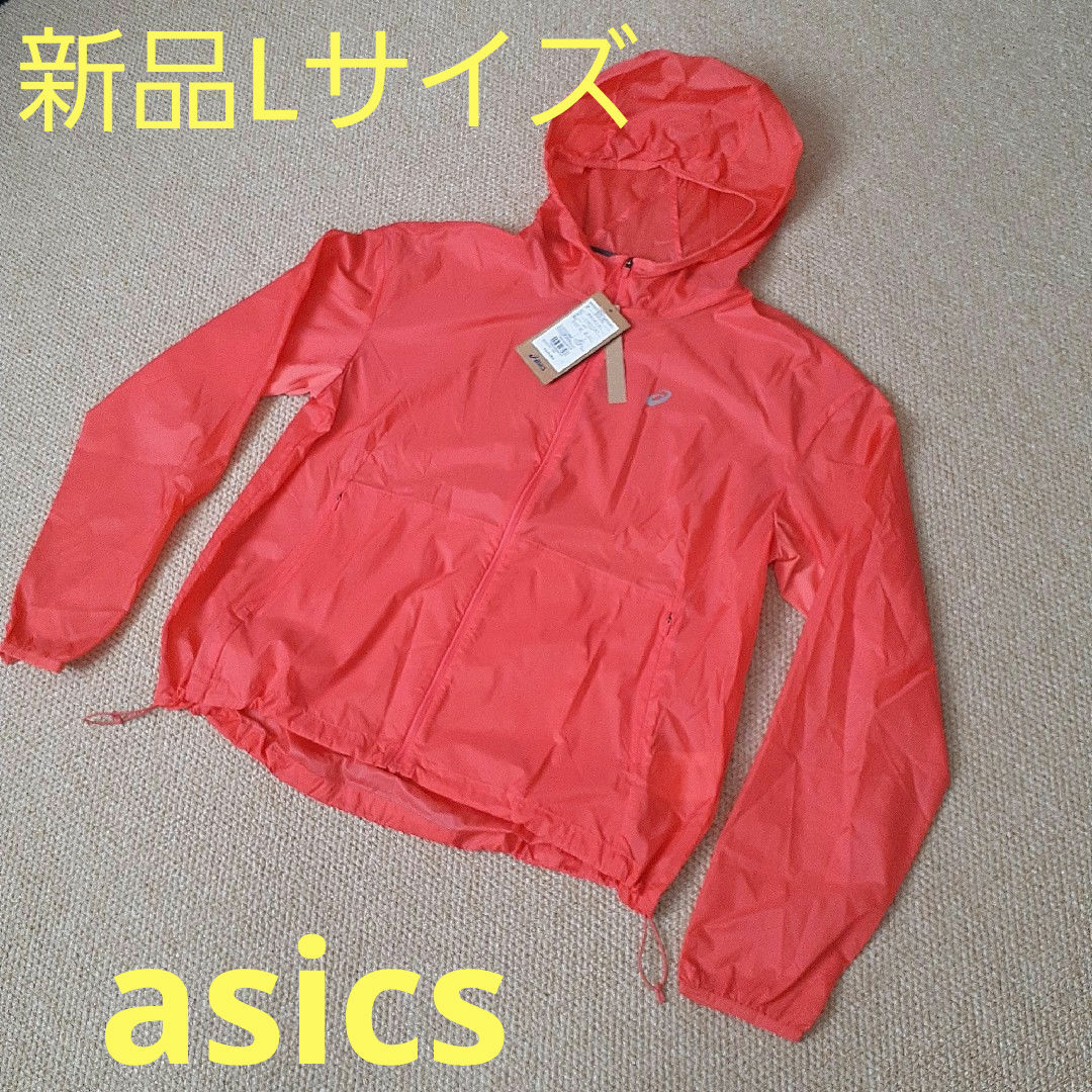 asics(アシックス)の新品タグ付　asics　アシックス　ランニングジャケット　ウインドブレーカー スポーツ/アウトドアのランニング(ウェア)の商品写真