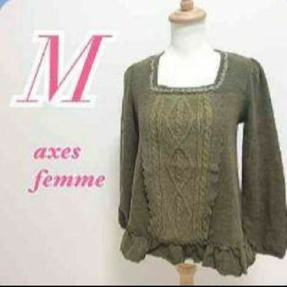 アクシーズファム(axes femme)のaxes femme　アクシーズファム　長袖トップス　きれいめコーデ　レース(カットソー(長袖/七分))