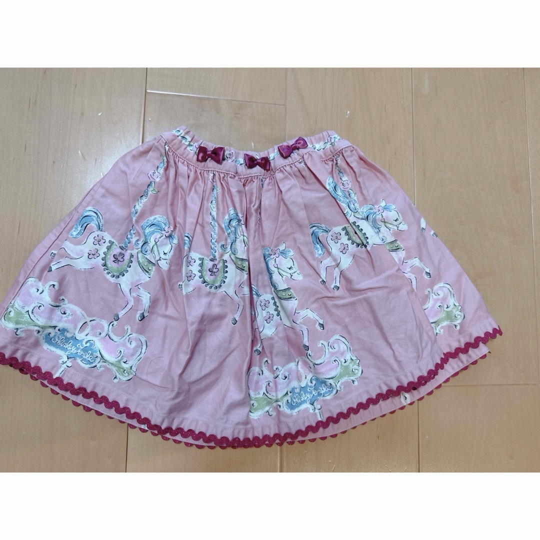 Shirley Temple(シャーリーテンプル)のシャーリーテンプル カルーセルスカート100cm キッズ/ベビー/マタニティのキッズ服女の子用(90cm~)(スカート)の商品写真