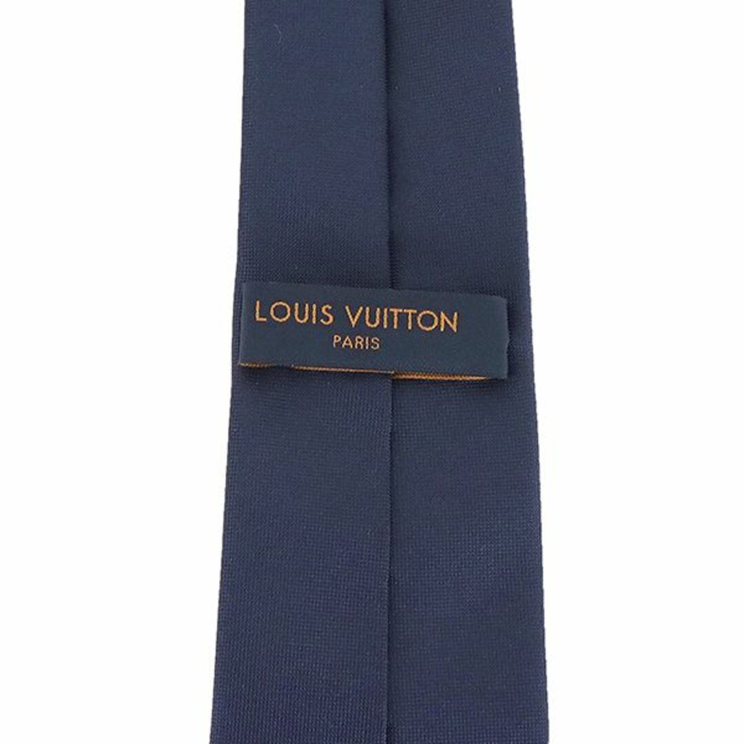 LOUIS VUITTON(ルイヴィトン)のルイヴィトン ネクタイ LVプレイ 7CM シルク100% クラヴァット モノグラム モチーフ LV ネイビーブルー マルチカラー 新品同様 7820 メンズのファッション小物(ネクタイ)の商品写真