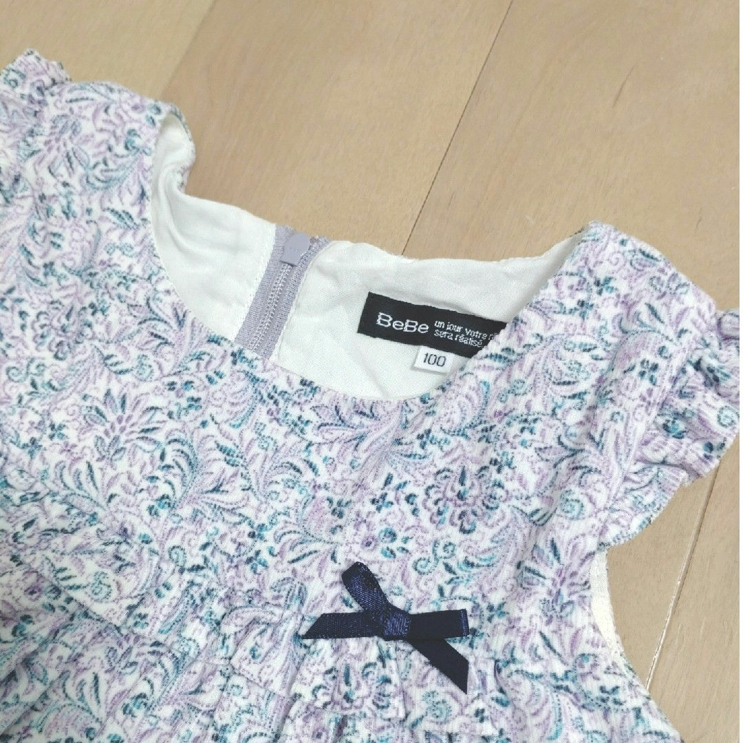 BeBe(ベベ)のBeBe べべ 100cm ワンピース　リバティ キッズ/ベビー/マタニティのキッズ服女の子用(90cm~)(ワンピース)の商品写真