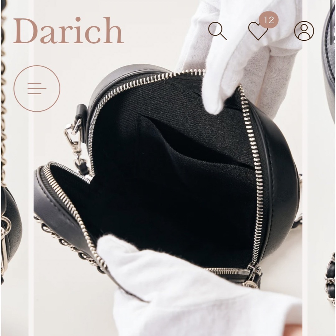 Darich(ダーリッチ)のハートモチーフミニバッグ レディースのバッグ(ショルダーバッグ)の商品写真