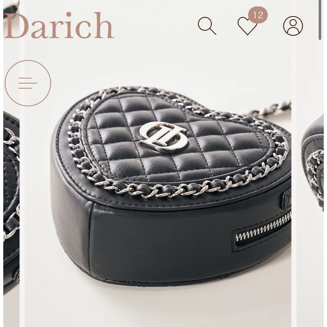 Darich(ダーリッチ)のハートモチーフミニバッグ レディースのバッグ(ショルダーバッグ)の商品写真