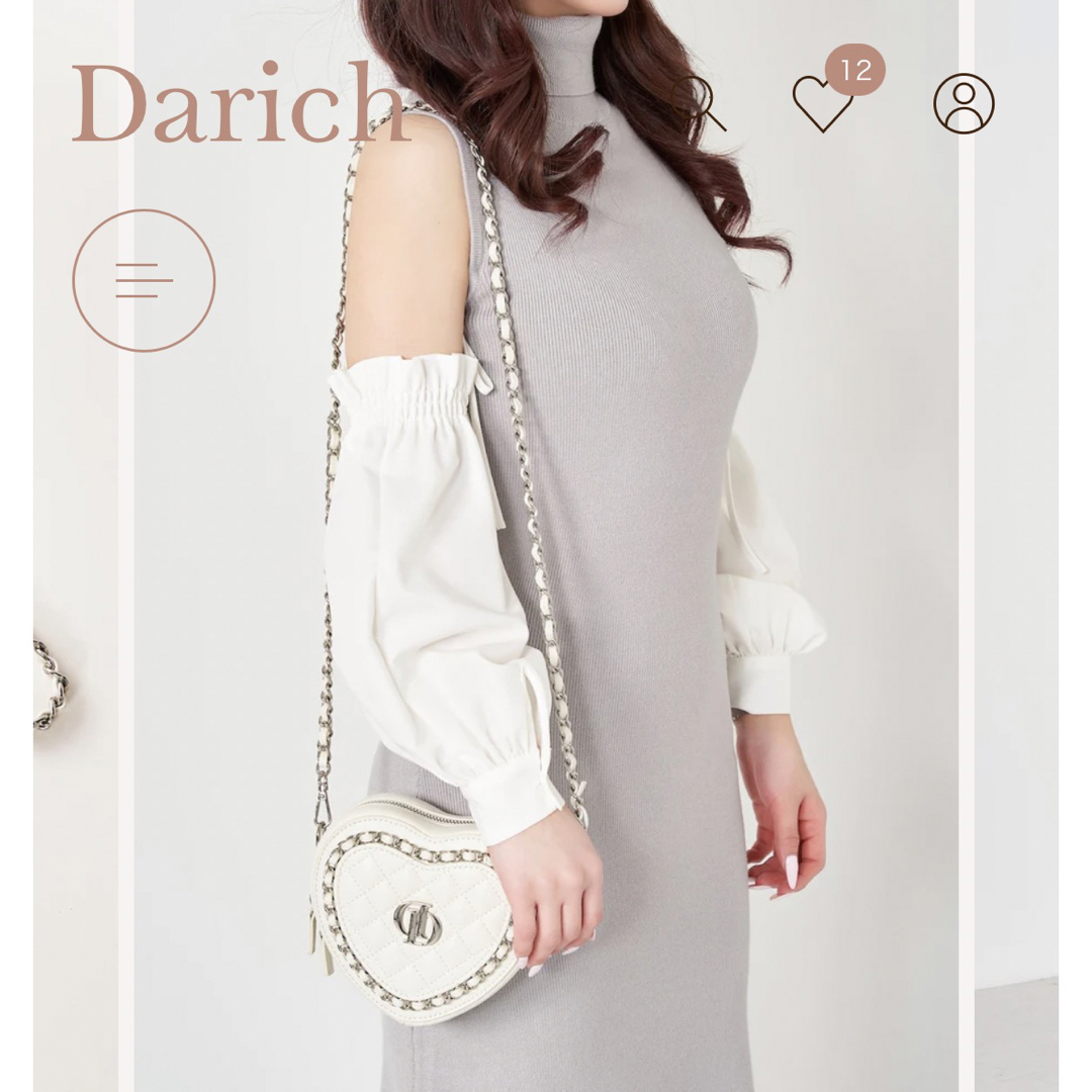 Darich(ダーリッチ)のハートモチーフミニバッグ レディースのバッグ(ショルダーバッグ)の商品写真