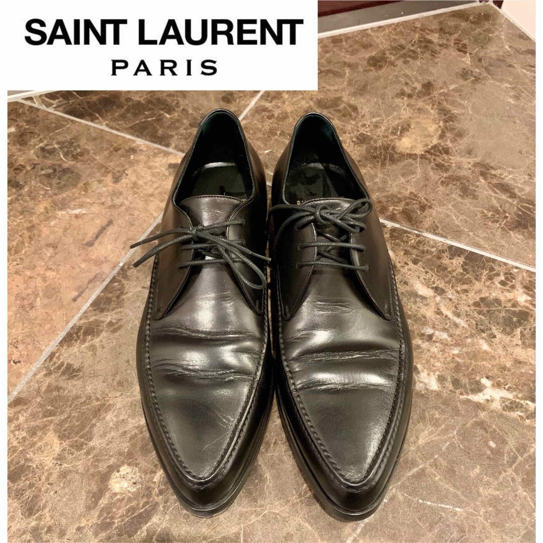 Saint Laurent(サンローラン)の【美品】Saint Laurent サンローラン　レースアップシューズ　革靴 メンズの靴/シューズ(ドレス/ビジネス)の商品写真