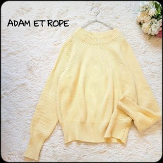 アダムエロぺ(Adam et Rope')のアダムエロペ●洗える♪綺麗な春色ラグランスリーブコットン混スプリングニット(ニット/セーター)