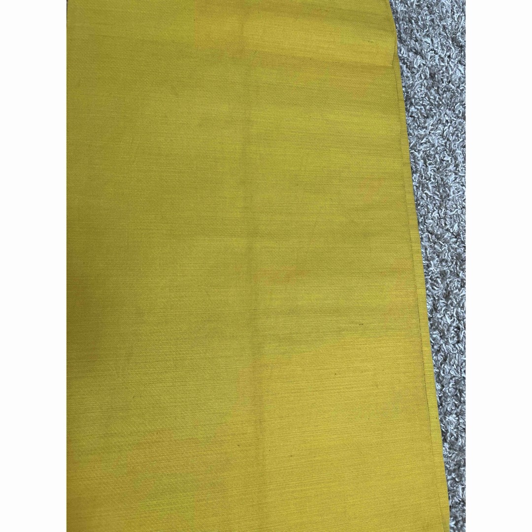 帯 着物？浴衣？ アンティーク レトロ 黄色 花模様 レディースの水着/浴衣(帯)の商品写真