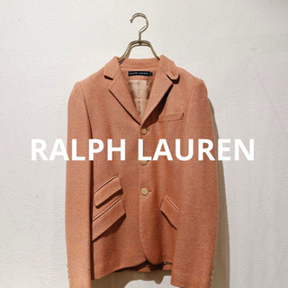ラルフローレン(Ralph Lauren)のラルフローレン シルク×ウールテーラードジャケット ピンク サイズ9(テーラードジャケット)