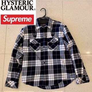 シュプリーム(Supreme)の【美品】supreme×HYSTERIC GLAMOURプレイドフランネルシャツ(シャツ)