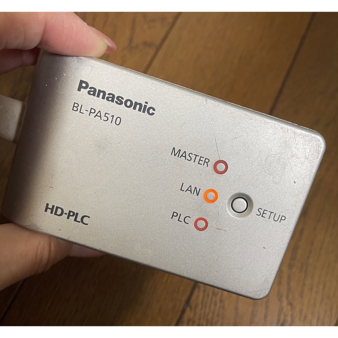 Panasonic(パナソニック)のBL-PA510  HD-PLCアダプタ+LANケーブル約1m スマホ/家電/カメラのPC/タブレット(PC周辺機器)の商品写真