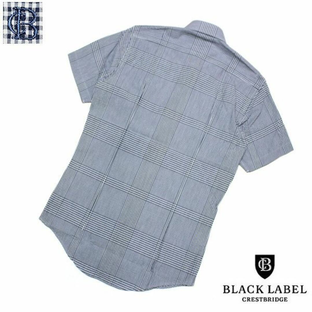 BLACK LABEL CRESTBRIDGE(ブラックレーベルクレストブリッジ)のM ブラックレーベル クレストブリッジ クールマックス シアサッカー 半袖シャツ メンズのトップス(シャツ)の商品写真